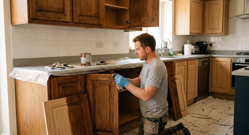 Oak Cabinet Refinishing in Muncie, IN
