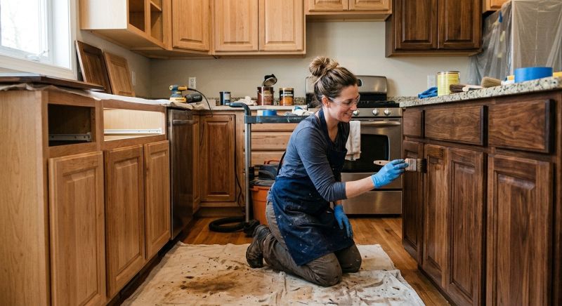 Oak Cabinet Refinishing in Indianapolis, IN